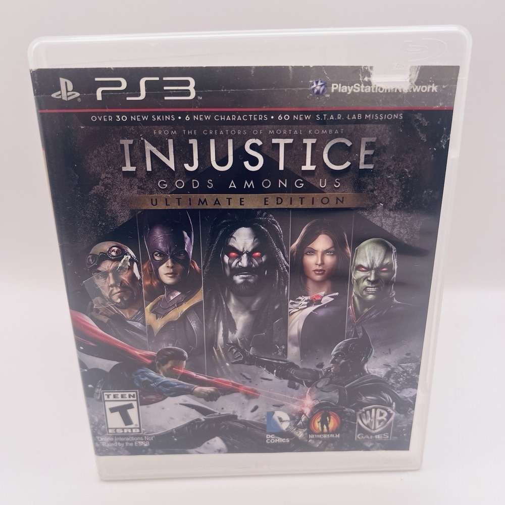 Injustice Gods Among Us Ultimate Edition Sony PlayStation 3 PS3 2013 BLUS-31364